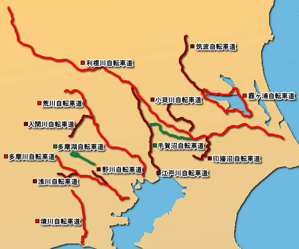 サイクリングコース広域Map