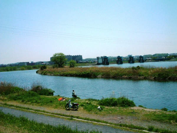 多摩川の流れ